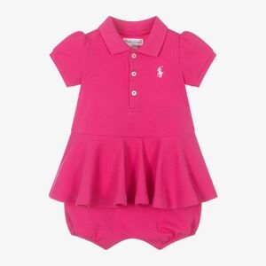 Pink Polo Ralph Lauren Dress with Bloomers
